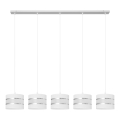 Lampadario a sospensione con filo HELEN 5xE27/15W/230V bianco