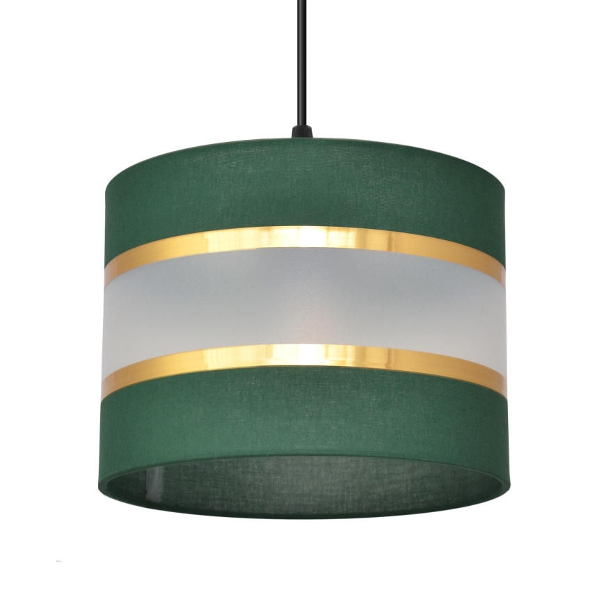 Lampadario a sospensione con filo HELEN 5xE27/15W/230V verde/oro