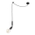 Lampadario a sospensione con filo INA 1xE27/42W/230V nero