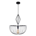 Lampadario a sospensione con filo JASMINA 1xE27/20W/230V diametro 40 cm nero
