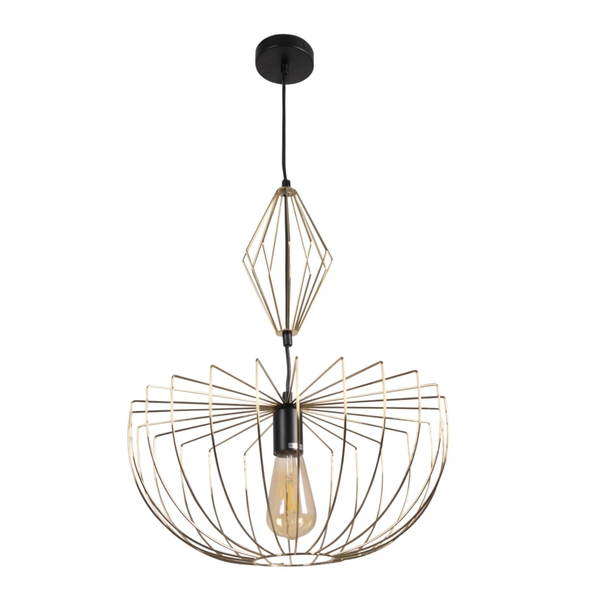 Lampadario a sospensione con filo JASMINA 1xE27/20W/230V diametro 40 cm oro