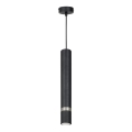 Lampadario a sospensione con filo JOKER 1xGU10/25W/230V nero/cromo opaco