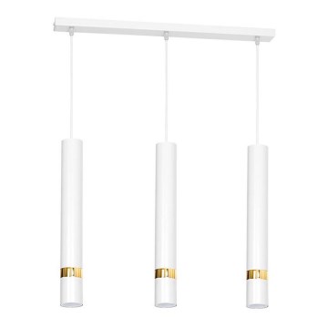 Lampadario a sospensione con filo JOKER 3xGU10/25W/230V bianco