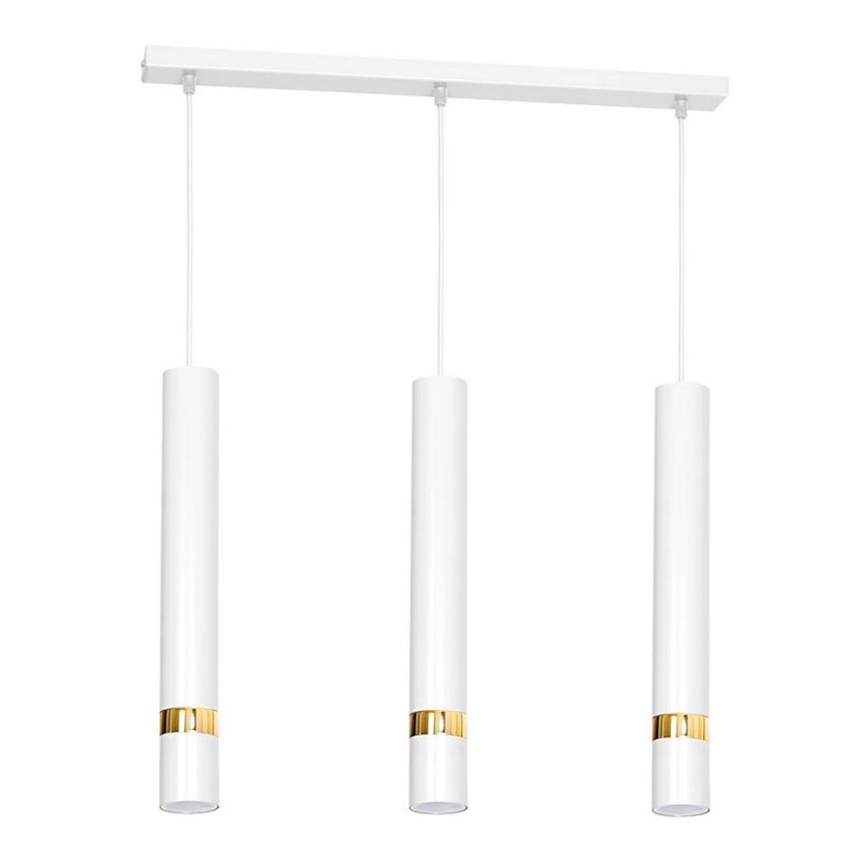 Lampadario a sospensione con filo JOKER 3xGU10/25W/230V bianco