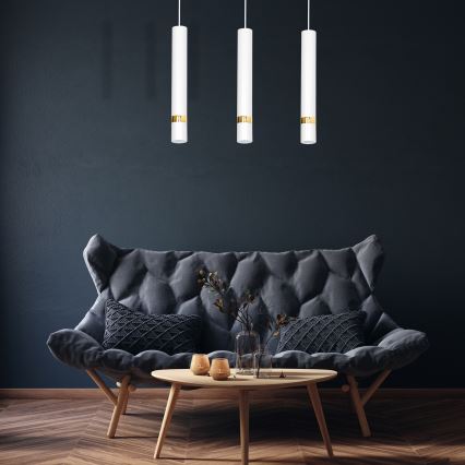Lampadario a sospensione con filo JOKER 3xGU10/25W/230V bianco