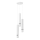 Lampadario a sospensione con filo JOKER 3xGU10/8W/230V bianco/cromo lucido