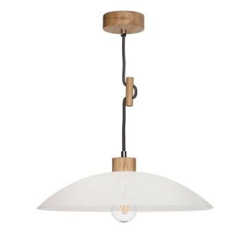 Lampadario a sospensione con filo JONA 1xE27/60W/230V quercia