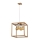 Lampadario a sospensione con filo KAGO 4xE27/60W/230V quercia