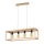 Lampadario a sospensione con filo KAGO 4xE27/60W/230V quercia opaco - certificato FSC