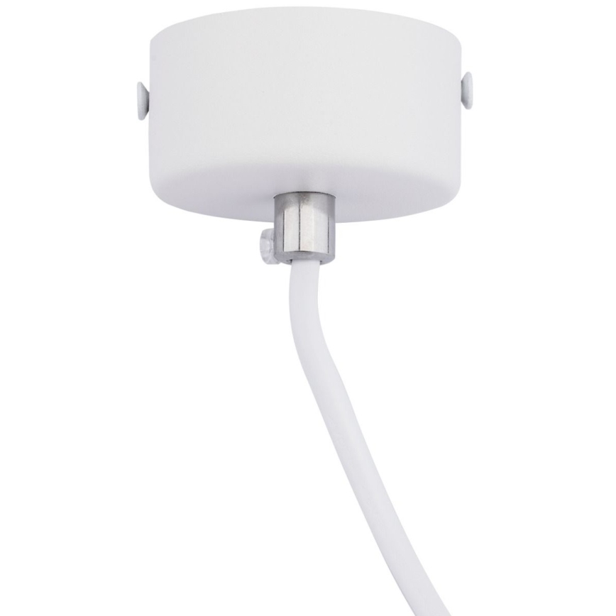 Lampadario a sospensione con filo KARADON 1xGU10/30W/230V 17 cm bianco