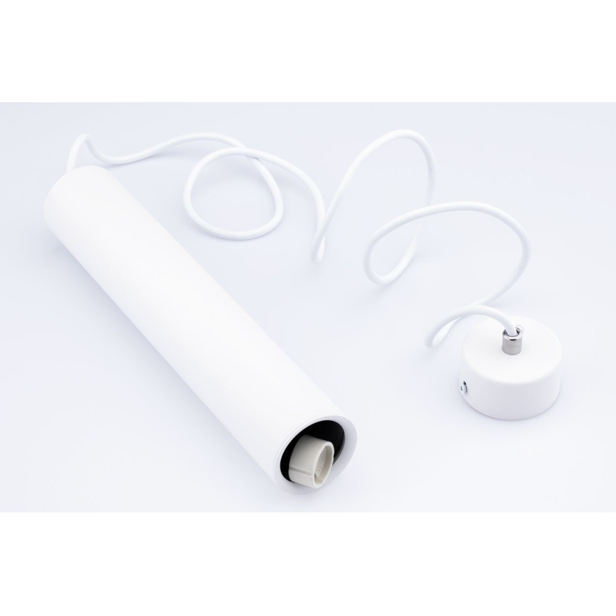 Lampadario a sospensione con filo KARADON 1xGU10/30W/230V 29 cm bianco