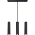 Lampadario a sospensione con filo KARBON 3xGU10/10W/230V nero