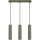 Lampadario a sospensione con filo KARBON 3xGU10/10W/230V verde