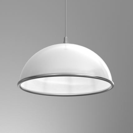 Lampadario a sospensione con filo KITCHEN 1xE27/15W/230V bianco/cromo lucido