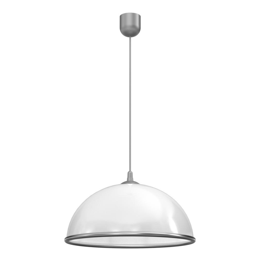 Lampadario a sospensione con filo KITCHEN 1xE27/15W/230V bianco/cromo lucido