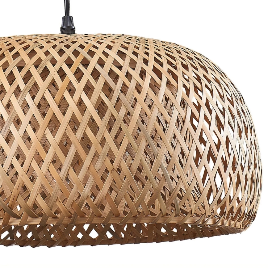 Lampadario a sospensione con filo KORFU 1xE27/20W/230V diametro 38 cm bambù