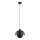 Lampadario a sospensione con filo KUGER 1xE27/15W/230V nero
