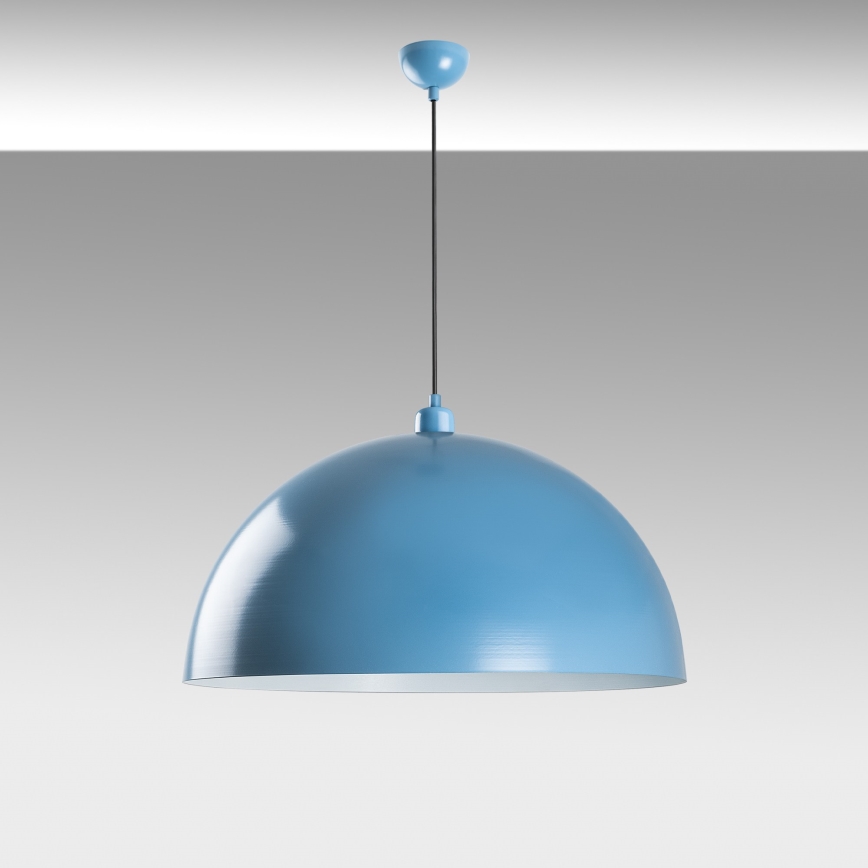 Lampadario a sospensione con filo KURE 1xE27/40W/230V blu