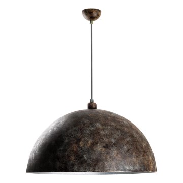 Lampadario a sospensione con filo KURE 1xE27/40W/230V diametro 60 cm grigio