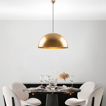 Lampadario a sospensione con filo KURE 1xE27/40W/230V oro