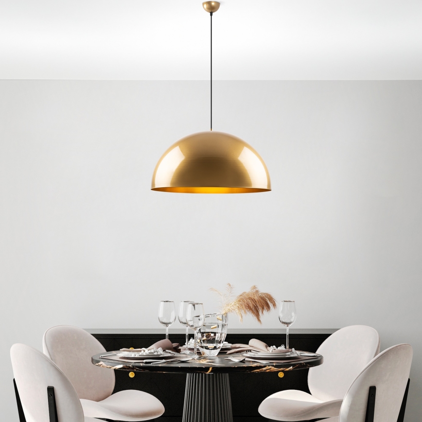 Lampadario a sospensione con filo KURE 1xE27/40W/230V oro