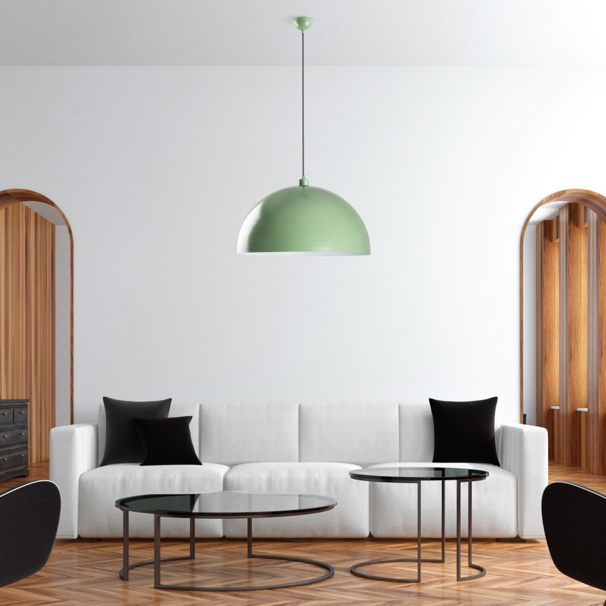 Lampadario a sospensione con filo KURE 1xE27/40W/230V verde