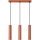 Lampadario a sospensione con filo LAGOS 3xGU10/10W/230V rosso