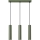 Lampadario a sospensione con filo LAGOS 3xGU10/10W/230V verde