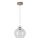 Lampadario a sospensione con filo LAGUNA 1xE27/60W/230V quercia