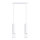 Lampadario a sospensione con filo LAMI 2xGU10/10W/230V bianco