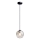 Lampadario a sospensione con filo LATIL 1xE27/60W/230V nero
