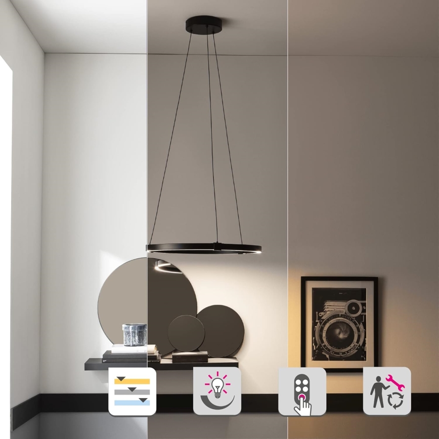 Lampadario a sospensione con filo LED dimmerabile CASSINI LED/33W/230V 2700-6500K + telecomando