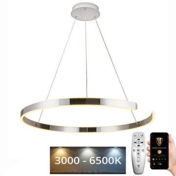 Lampadario a sospensione con filo LED dimmerabile LED/100W/230V 3000-6500K diametro 80 cm + telecomando