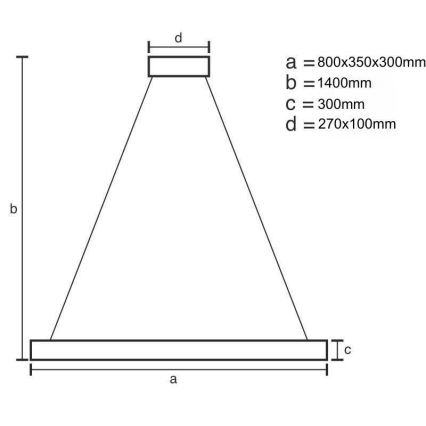 LED Dimmerabile cristallo lampadario su filo LED/100W/230V 3000-6500K oro + telecomando