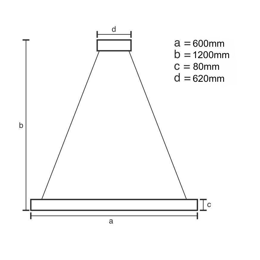 Lampadario a sospensione con filo LED dimmerabile LED/100W/230V 3000-6500K + telecomando