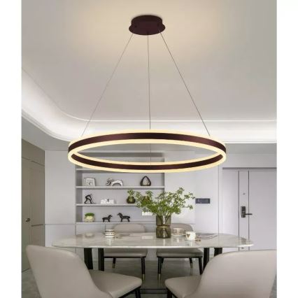 Lampadario a sospensione con filo LED dimmerabile LED/110W/230V 3000-6500K diametro 80 cm + telecomando