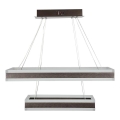 Lampadario a sospensione con filo LED dimmerabile LED/113W/230V 3000K marrone