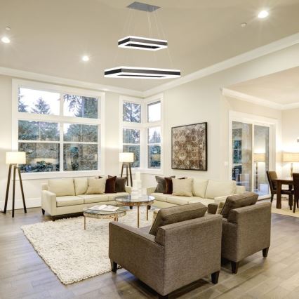 Lampadario a sospensione con filo LED dimmerabile LED/113W/230V 3000K marrone
