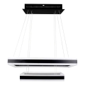 Lampadario a sospensione con filo LED dimmerabile LED/113W/230V 3000K nero