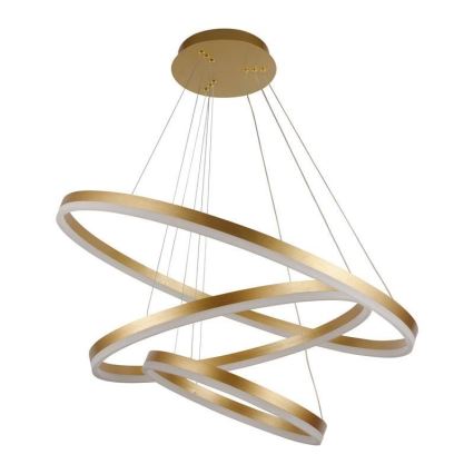 Lampadario a sospensione con filo LED dimmerabile LED/125W/230V 3000-6500K diametro 80 cm + telecomando