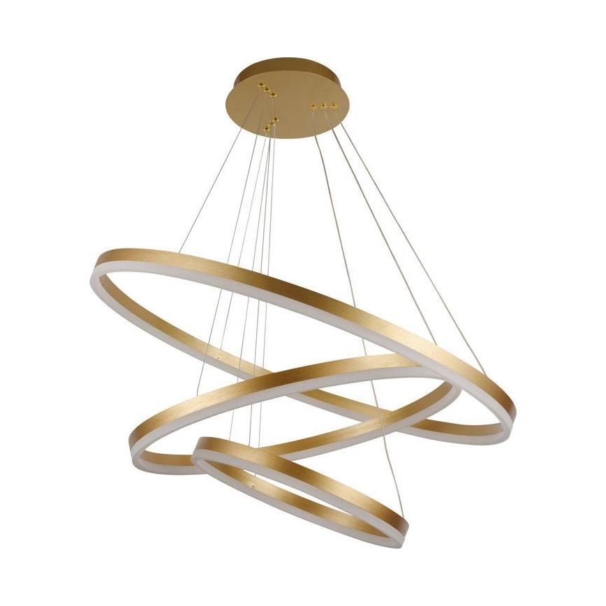 Lampadario a sospensione con filo LED dimmerabile LED/125W/230V 3000-6500K diametro 80 cm + telecomando