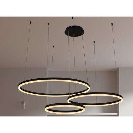 Lampadario a sospensione con filo LED dimmerabile LED/125W/230V 3000-6500K + telecomando
