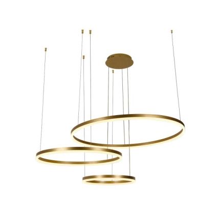 Lampadario a sospensione con filo LED dimmerabile LED/125W/230V 3000-6500K diametro 80 cm + telecomando