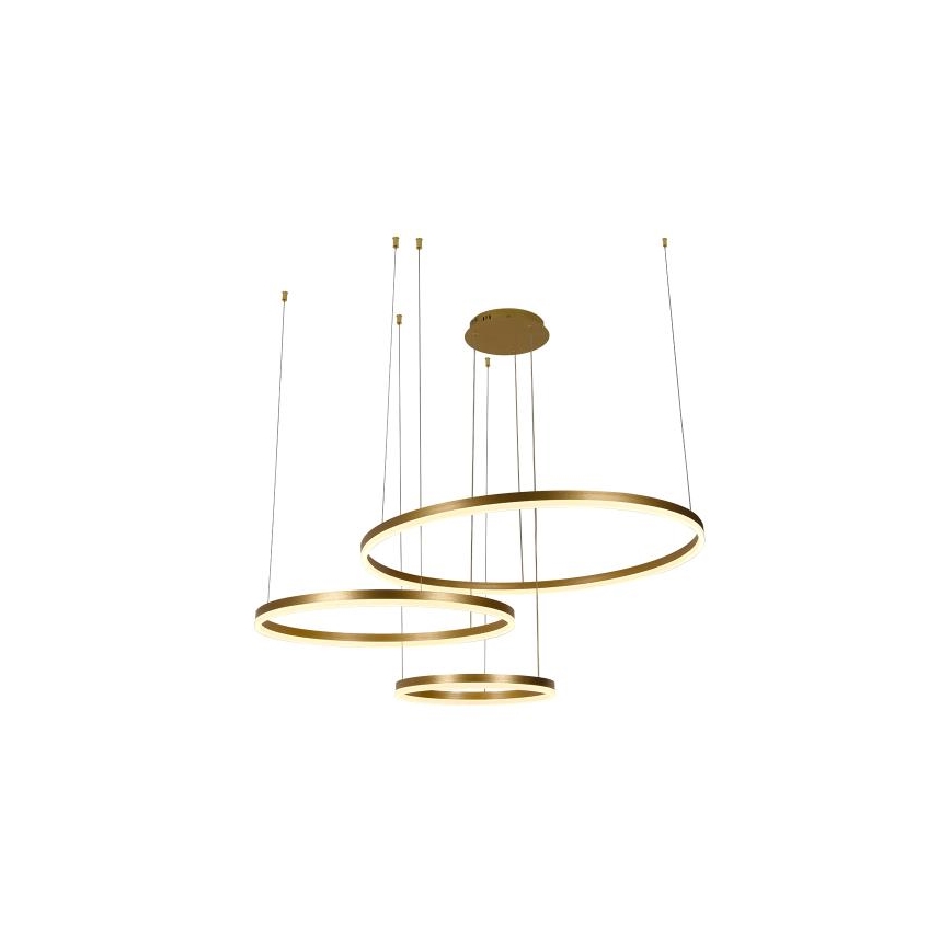 Lampadario a sospensione con filo LED dimmerabile LED/125W/230V 3000-6500K diametro 80 cm + telecomando
