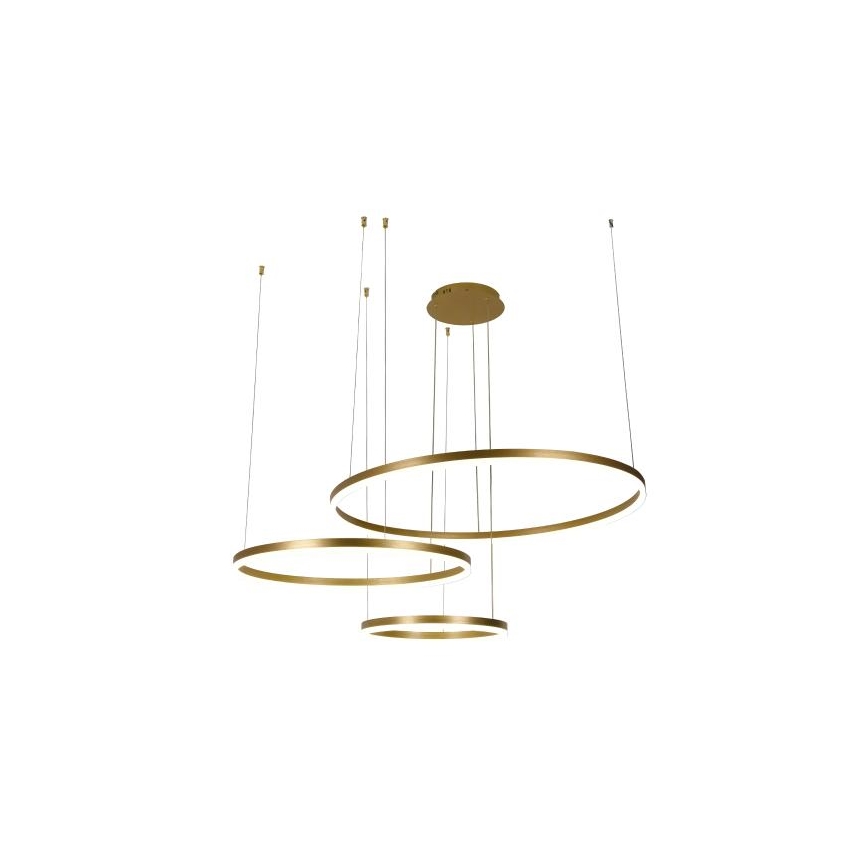 Lampadario a sospensione con filo LED dimmerabile LED/125W/230V 3000-6500K diametro 80 cm + telecomando