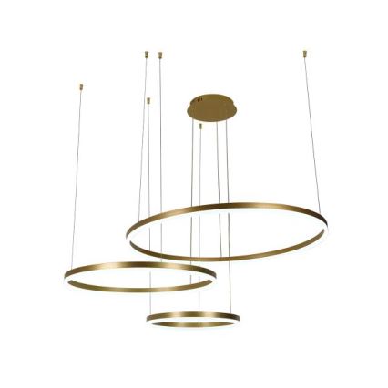 Lampadario a sospensione con filo LED dimmerabile LED/125W/230V 3000-6500K diametro 80 cm + telecomando