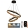 Lampadario a sospensione con filo LED dimmerabile LED/140W/230V 3000-6500K + telecomando