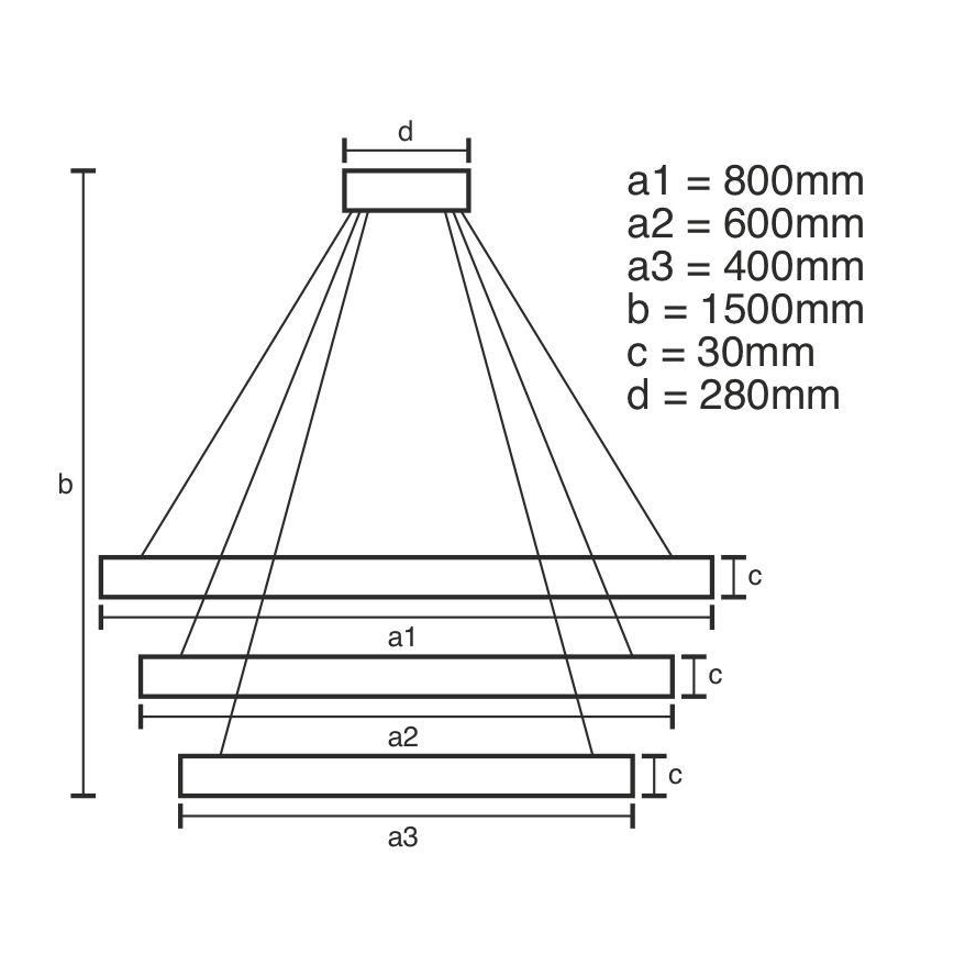 LED Dimmerabile cristallo lampadario su filo LED/210W/230V 3000-6500K argento + telecomando