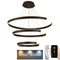 Lampadario a sospensione con filo LED dimmerabile LED/220W/230V 3000-6500K diametro 80 cm + telecomando