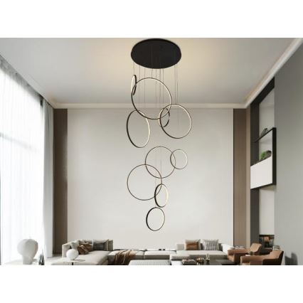 Lampadario a sospensione con filo LED dimmerabile LED/290W/230V 3000-6500K diametro 60 cm + telecomando